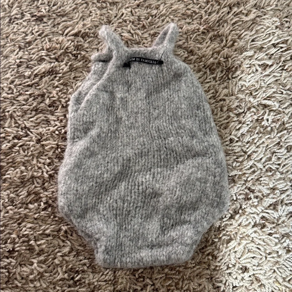 Album di Famiglia Baby Alpaca Knit Romper 0–3M